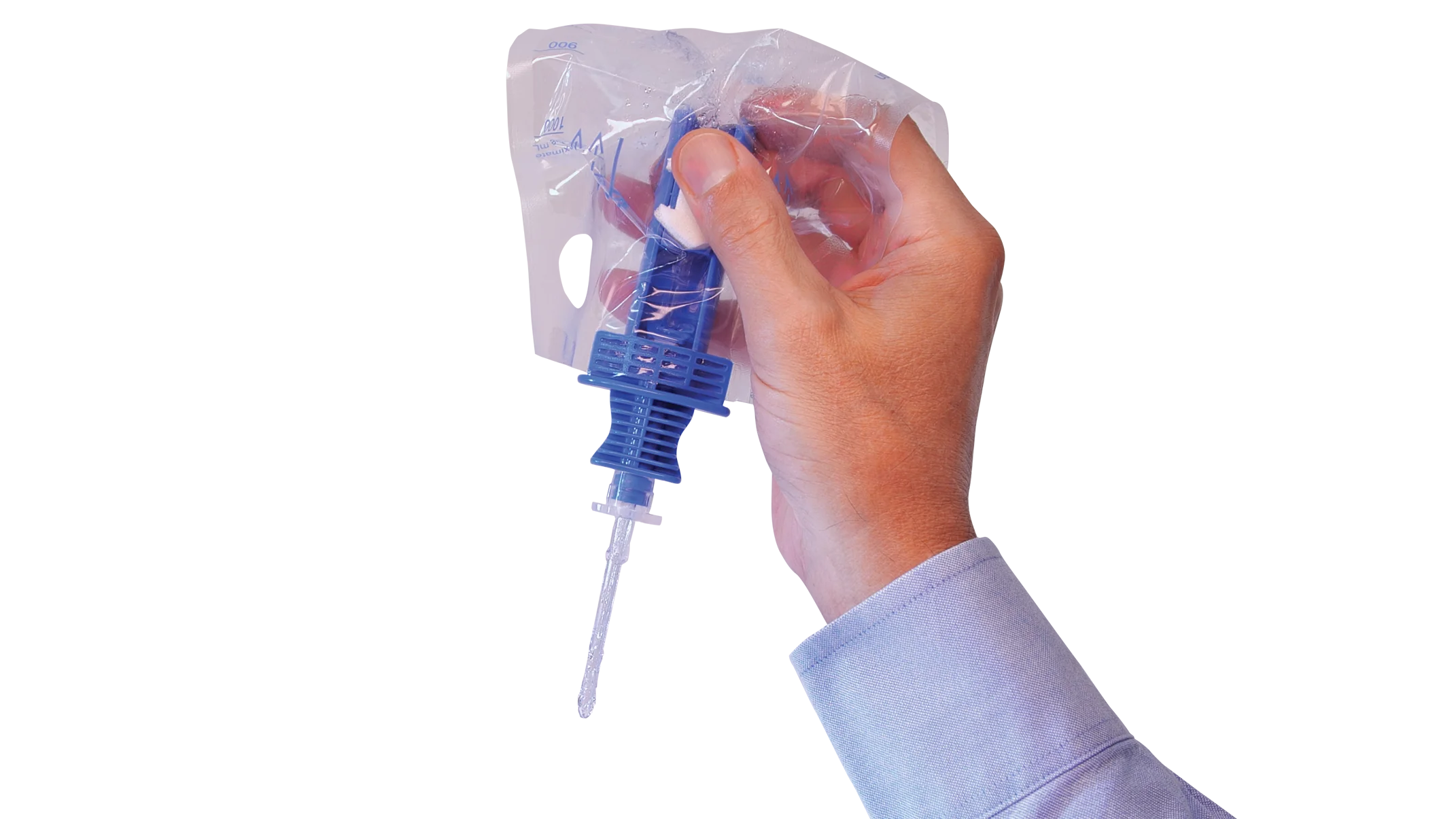 Hand holding product