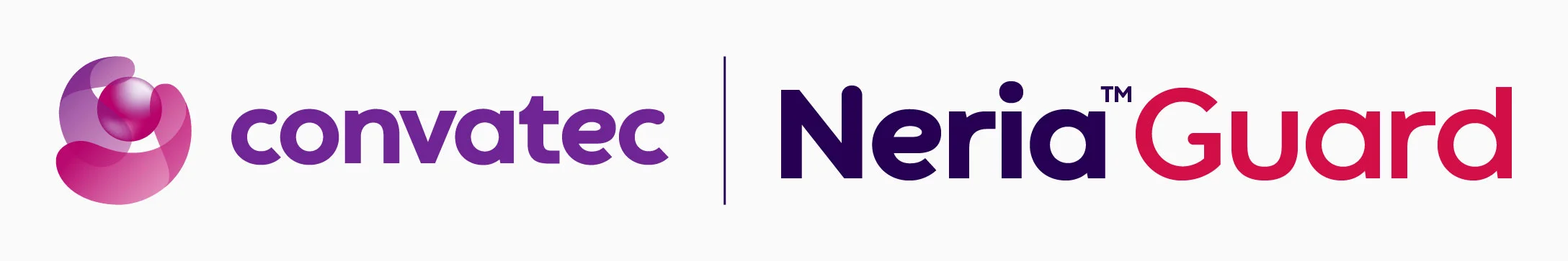 a pink and white logo